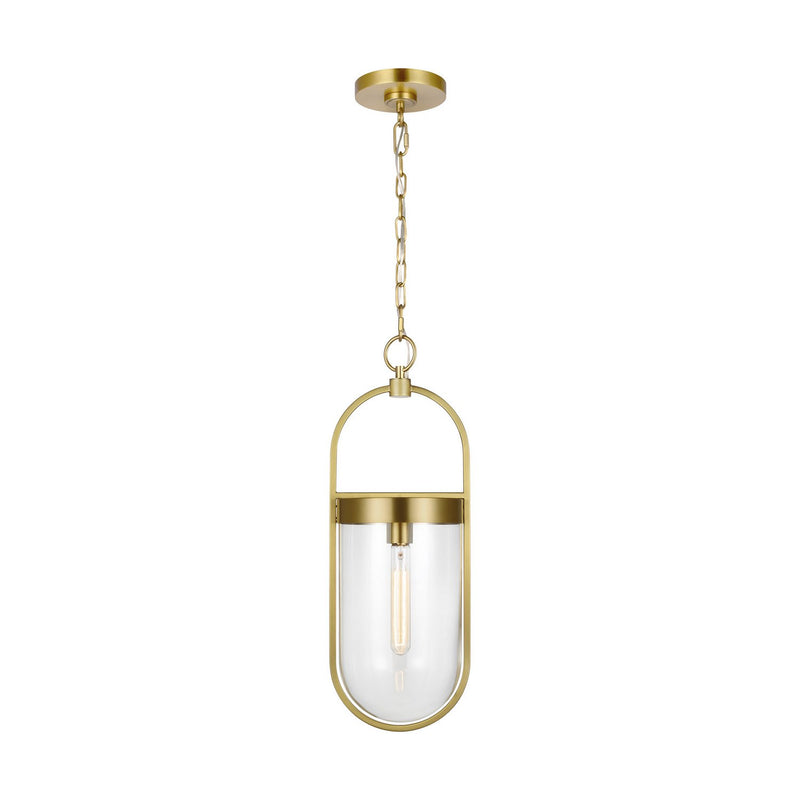 Blaine Small Pendant in Burnished Brass