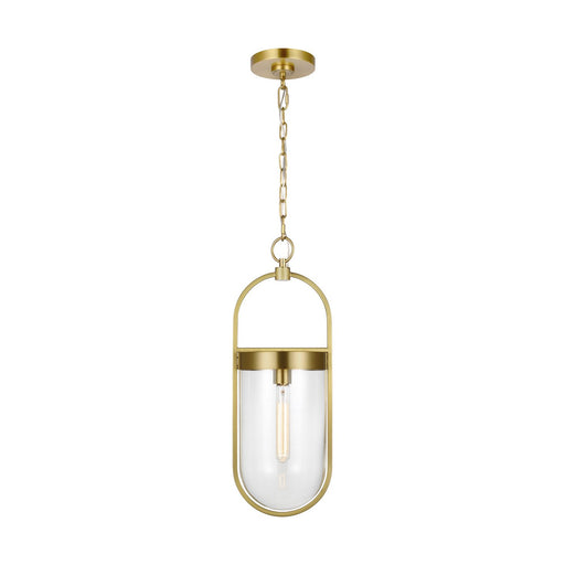 Blaine Small Pendant in Burnished Brass