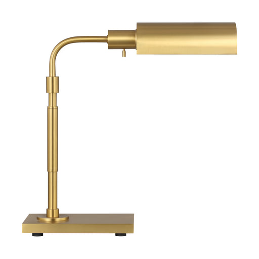 Kenyon One Light Task Table Lamp in Burnished Brass