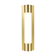 Loring Small Bath Sconce in Burnished Brass