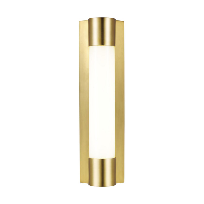 Loring Small Bath Sconce in Burnished Brass