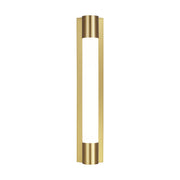 Loring Medium Bath Sconce in Burnished Brass