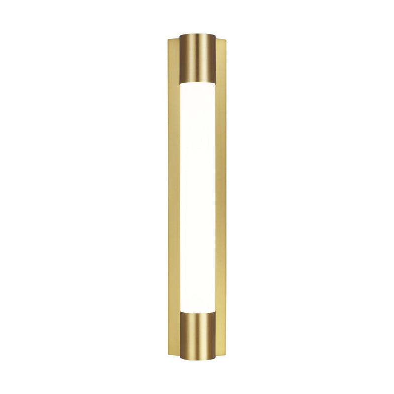 Loring Medium Bath Sconce in Burnished Brass