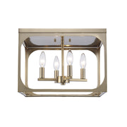 Ruby Ridge 4-Light 15" Flush Mount in Antique Gold