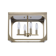 Ruby Ridge 4-Light 15" Flush Mount in Antique Gold