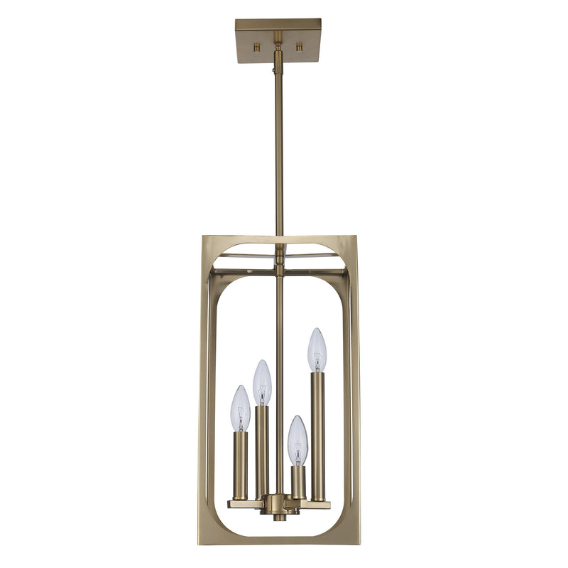 Ruby Ridge 4-Light 9" Mini Pendant in Antique Gold