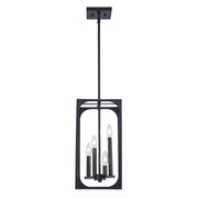Ruby Ridge 4-Light 9" Mini Pendant in Black