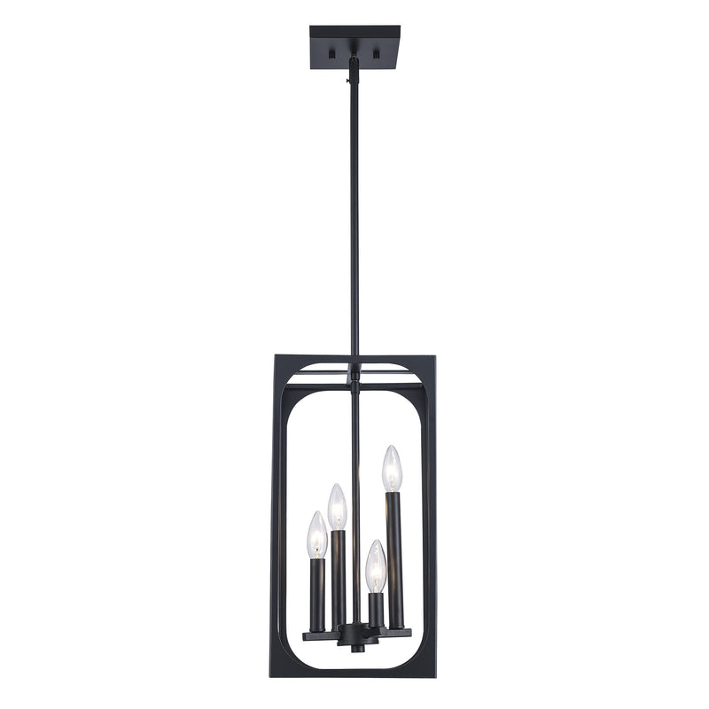 Ruby Ridge 4-Light 9" Mini Pendant in Black