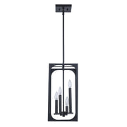 Ruby Ridge 4-Light 9" Mini Pendant in Black