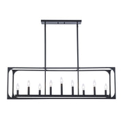 Ruby Ridge 9-Light 44" Linear Pendant in Black