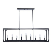 Ruby Ridge 9-Light 44" Linear Pendant in Black