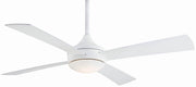 Aluma 52" Outdoor LED Ceiling Fan in Flat White