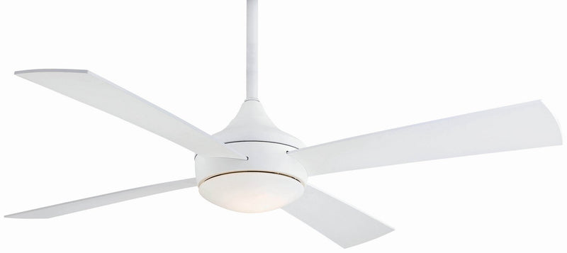 Aluma 52" Outdoor LED Ceiling Fan in Flat White