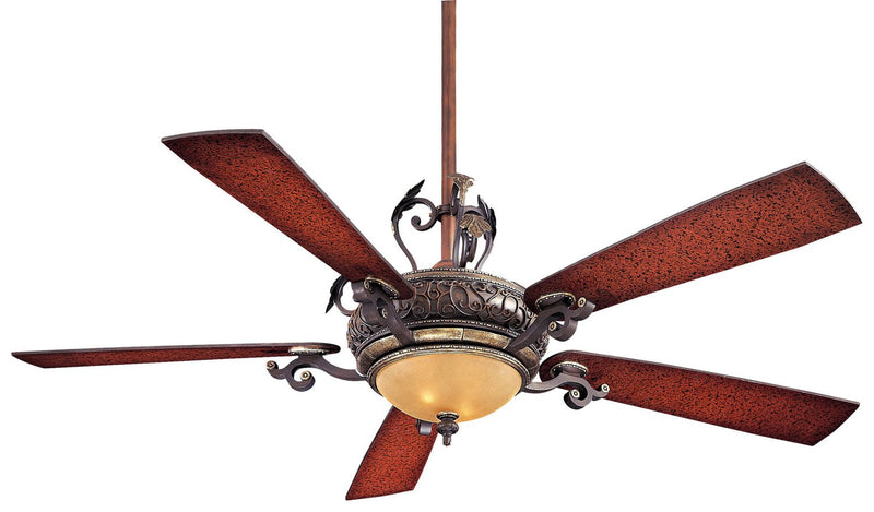 Napoli 56" LED Ceiling Fan in Sterling Walnut