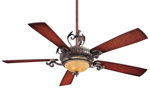 Napoli 56" LED Ceiling Fan in Sterling Walnut