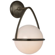 Lisette Bracketed Wall Sconce in Bronze