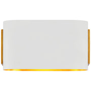 Nella LED Wall Sconce in Hand-Rubbed Antique Brass and Plaster White