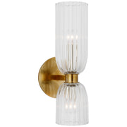 Asalea 16" 2-Light Wall Sconce in Hand-Rubbed Antique Brass