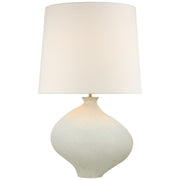 Celia Large Left Table Lamp in Marion White