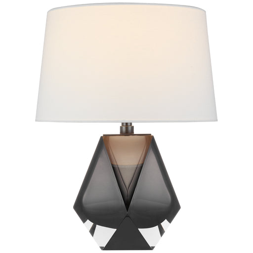 Gemma LED Table Lamp in Smoked Glass