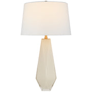 Gemma LED Table Lamp in White Glass