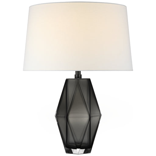 Palacios LED Table Lamp in Smoked Glass