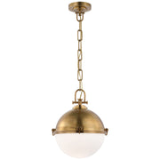 Adrian LED Pendant in Antique-Burnished Brass