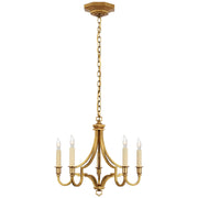Mykonos Small 5-Light Chandelier in Antique-Burnished Brass
