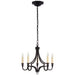 Mykonos LED Chandelier in Aged Iron