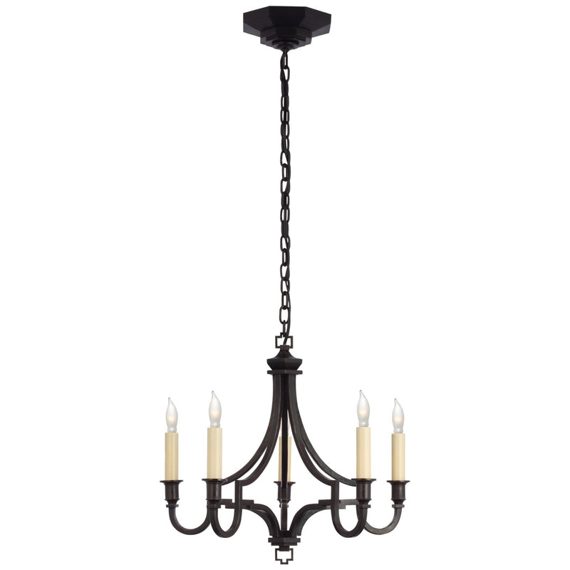 Mykonos Small 5-Light Chandelier in Aged Iron