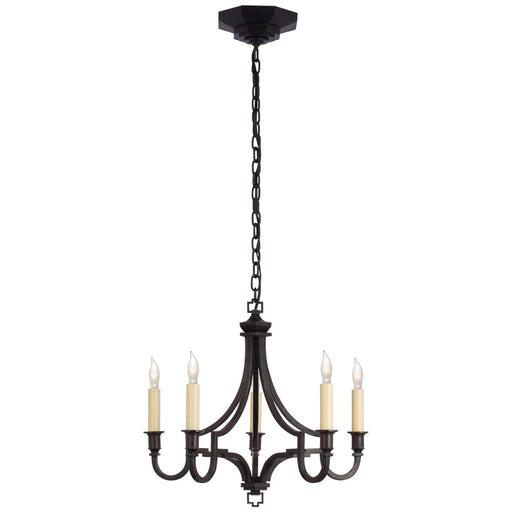 Mykonos Small 5-Light Chandelier in Aged Iron