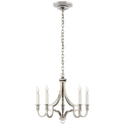 Mykonos Small 5-Light Chandelier in Polished Nickel