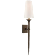 Iberia Single Wall Sconce in Antique Bronze Leaf