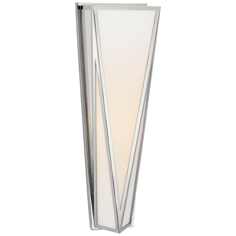 Lorino Medium Wall Sconce in Polished Nickel
