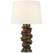 Karissa Medium Table Lamp in Antique Bronze Leaf
