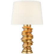 Karissa Medium Table Lamp in Antique Gold Leaf