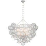 Talia LED Chandelier in Plaster White