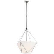 Lorino Large 22" Lantern Pendant in Polished Nickel