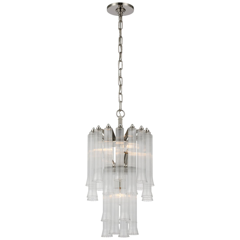 Lorelei Petite Waterfall 4-Light Pendant in Polished Nickel