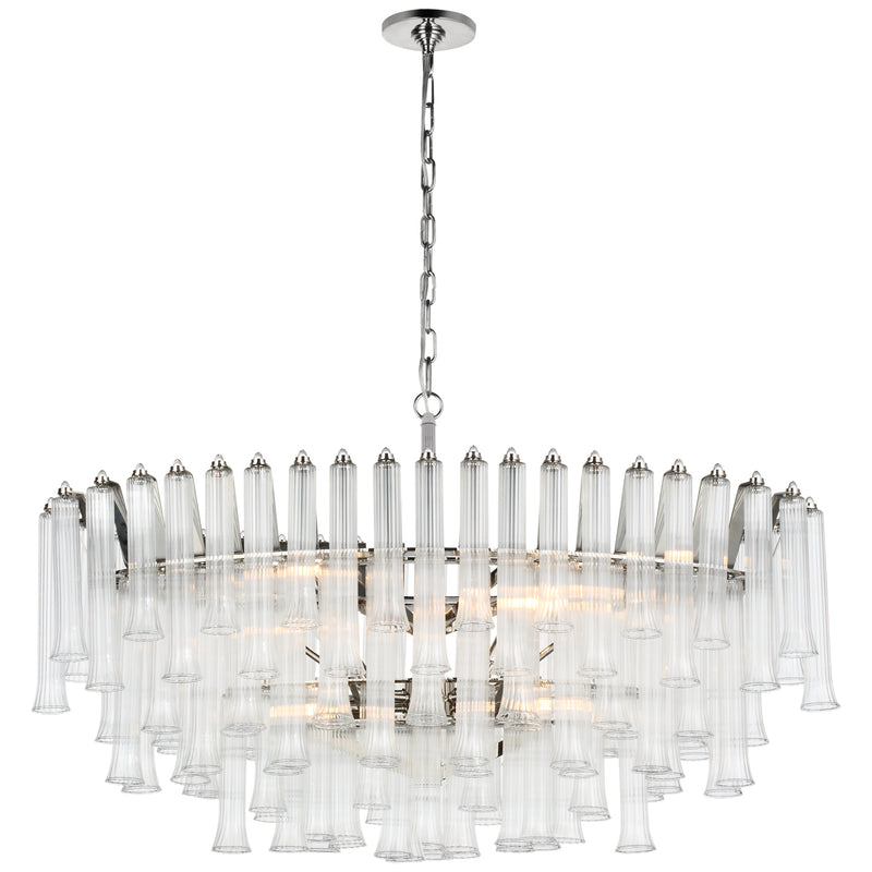 Lorelei LED Chandelier in Polished Nickel
