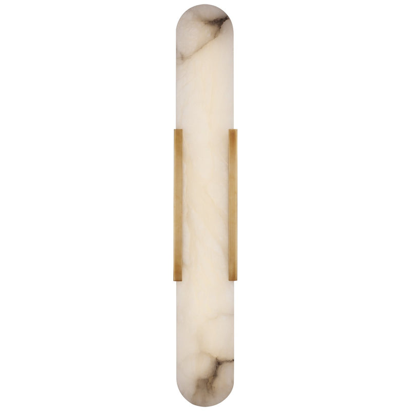 Melange 28" Elongated Wall Sconce in Antique-Burnished Brass