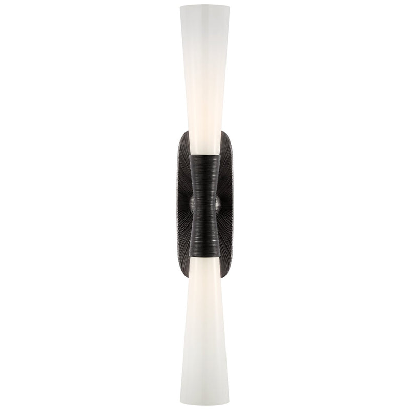Utopia 32" 2-Light Bath Sconce in Aged Iron