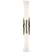 Utopia 32" 2-Light Bath Sconce in Polished Nickel