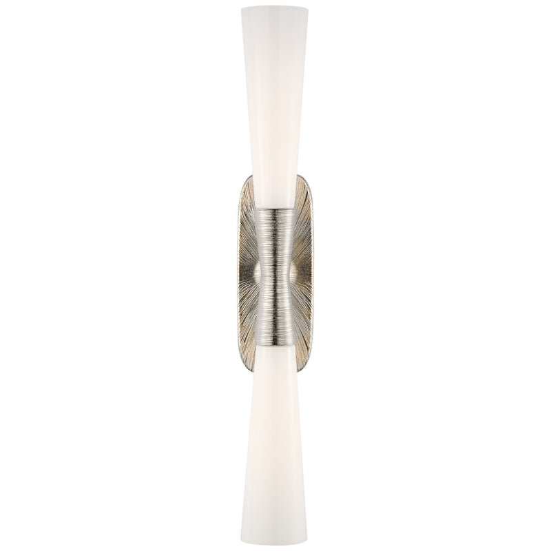 Utopia 32" 2-Light Bath Sconce in Polished Nickel