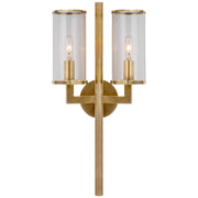 Liaison Double 2-Light Wall Sconce in Antique-Burnished Brass