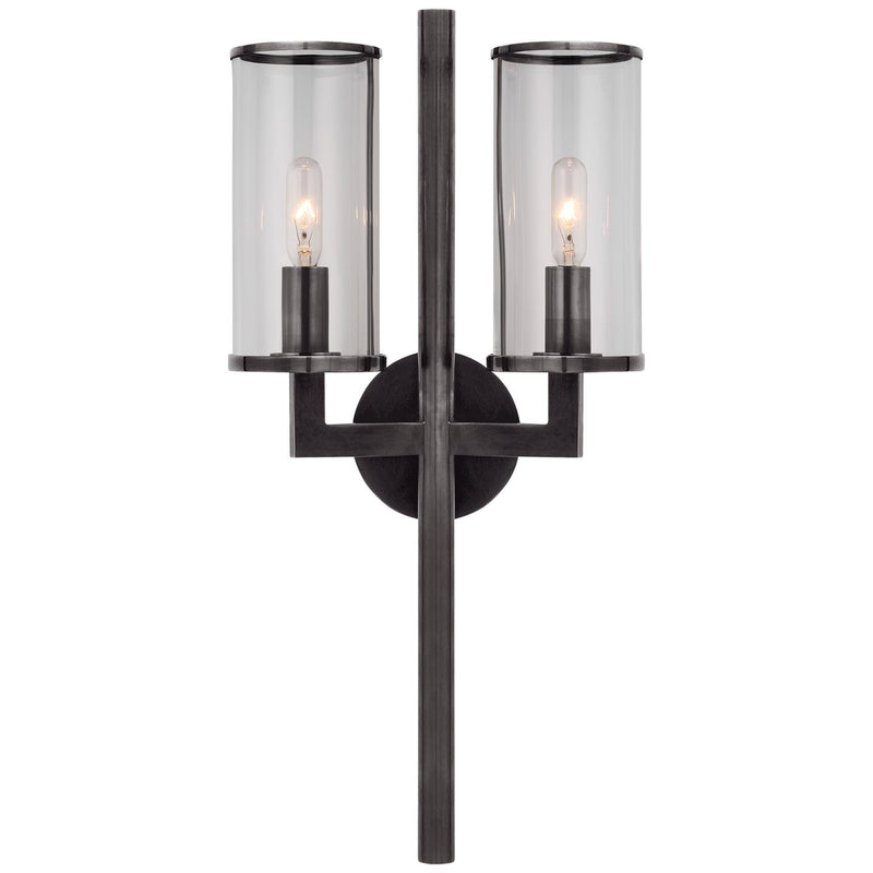 Liaison Double 2-Light Wall Sconce in Bronze
