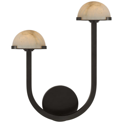 Pedra 15" Asymmetrical Left Wall Sconce in Bronze