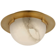 Melange 6" Solitaire Flush Mount in Antique-Burnished Brass