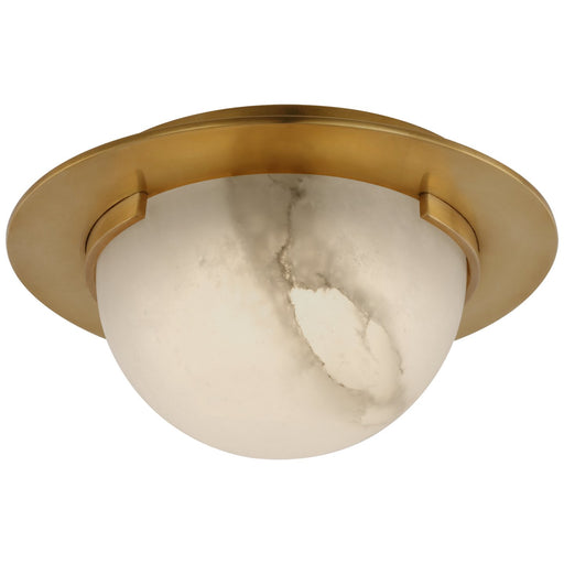 Melange 6" Solitaire Flush Mount in Antique-Burnished Brass