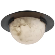 Melange 6" Solitaire Flush Mount in Bronze
